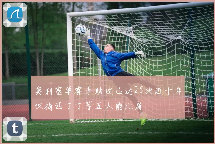 奥利塞单赛季助攻已达25次近十年仅梅西丁丁等五人能比肩